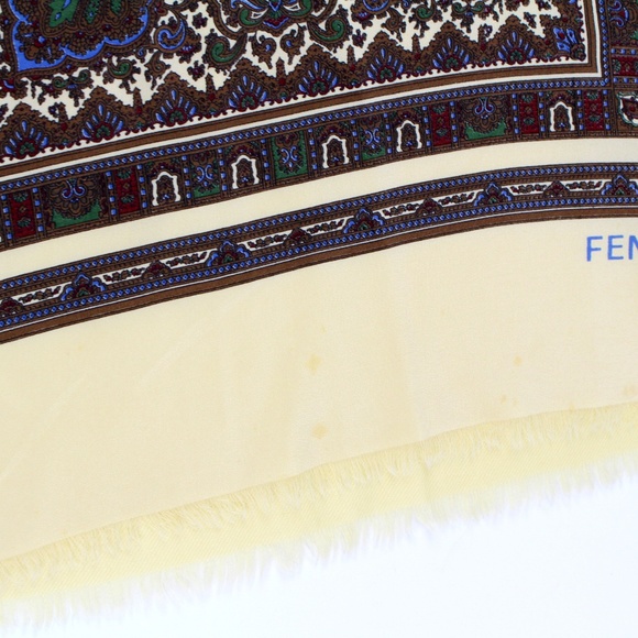 Fendi Multicolor Patterned Scarf - Picture 6 of 7